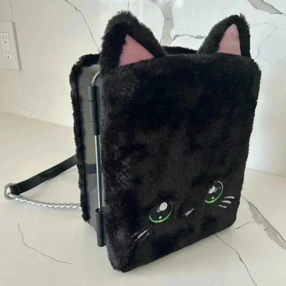 Na! Na! Na! Surprise Doll Fuzzy Black Kitty Cat Backpack NaNaNa Case Only